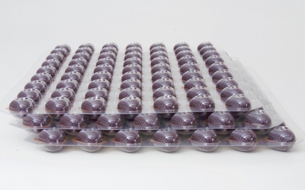 3 Set - Mini Schokoladenherz Hohlkörper zartbitter von sweetART